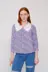 Picture of Women's Floral print lilac shirt 