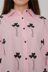 Kadın Uzun Kalp Desenli Gömlek%100 Pamuk resmi