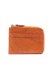 Picture of Zipper Genuine Leather Zippered Card Holder Wallet