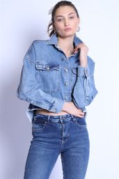 Picture of Blue jeans jacket for women