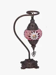 Show details for Mosaic Arc Stained Glass Table Lamp (Night Light) Tarik