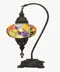 Picture of Mosaic table lamp in the shape of a camel's neck in stained glass