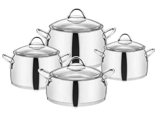 Picture of 8 Piece Plain deep pots cookware Set