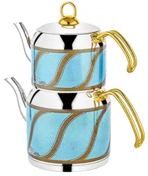 Picture of Plain golden teapot family size