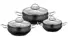 Picture of Black a set of granite pots set, 6 pieces
