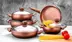 Picture of Pink a set of granite pots and frying pan set, 9 pieces
