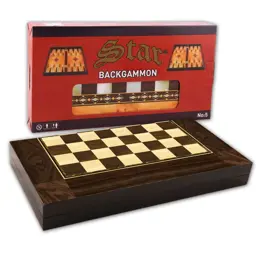 Show details for Star Polyester Walnut Backgammon ( Medium Size ) Tarik