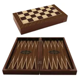 Show details for Antic Walnut Backgammon Tarik