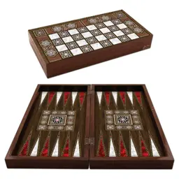 Show details for Antic Pearl Syria Backgammon Tarik
