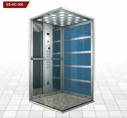 Picture of Patterned Glass Elevator Cabinet