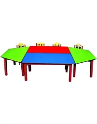 Picture of Children Table With Wooden Legs 