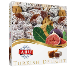 Picture of Turkish Delight with figs - 500 grams