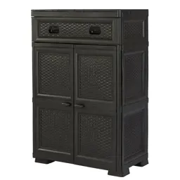 Show details for Wardrobe Plastic Cabinet 2+1 Tarik