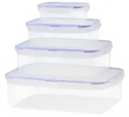 Picture of 4Psc Plastic Storage Boxes With Lid