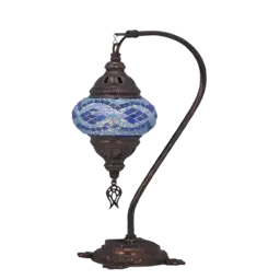 Show details for Mosaic table lamp in the shape of a camel's neck in stained glass Tarik