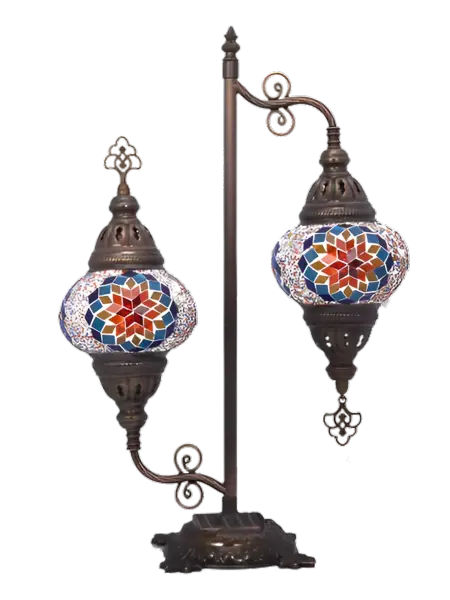 صورة مصباح شارع من الفسيفساء على الطراز التركي زجاج مزدوج
