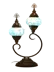 صورة مصباح طاولة زجاجي مزدوج من الفسيفساء
