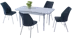Kanatlı Beyaz Mermer Masa - Hayal Yeşil Saldalye resmi