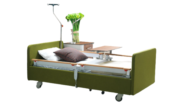 صورة سرير للمرضى مزود بأربعة محركات
