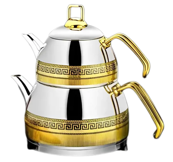 Picture of Decorated Black Teapot Small Size