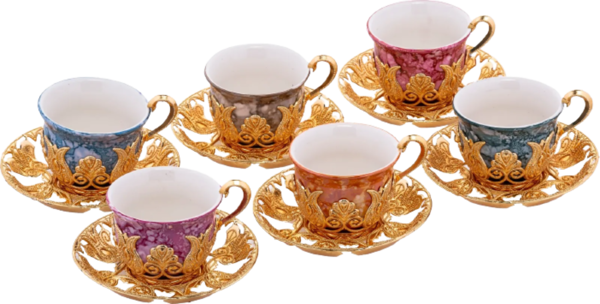 Picture of Turkish Coffee Cup Saucers Set of 6