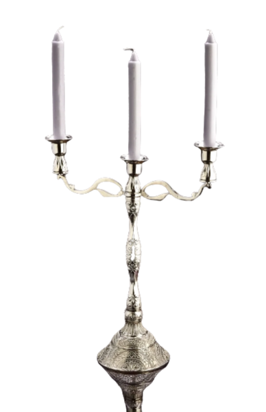 Picture of 3 Candlestick with Candle