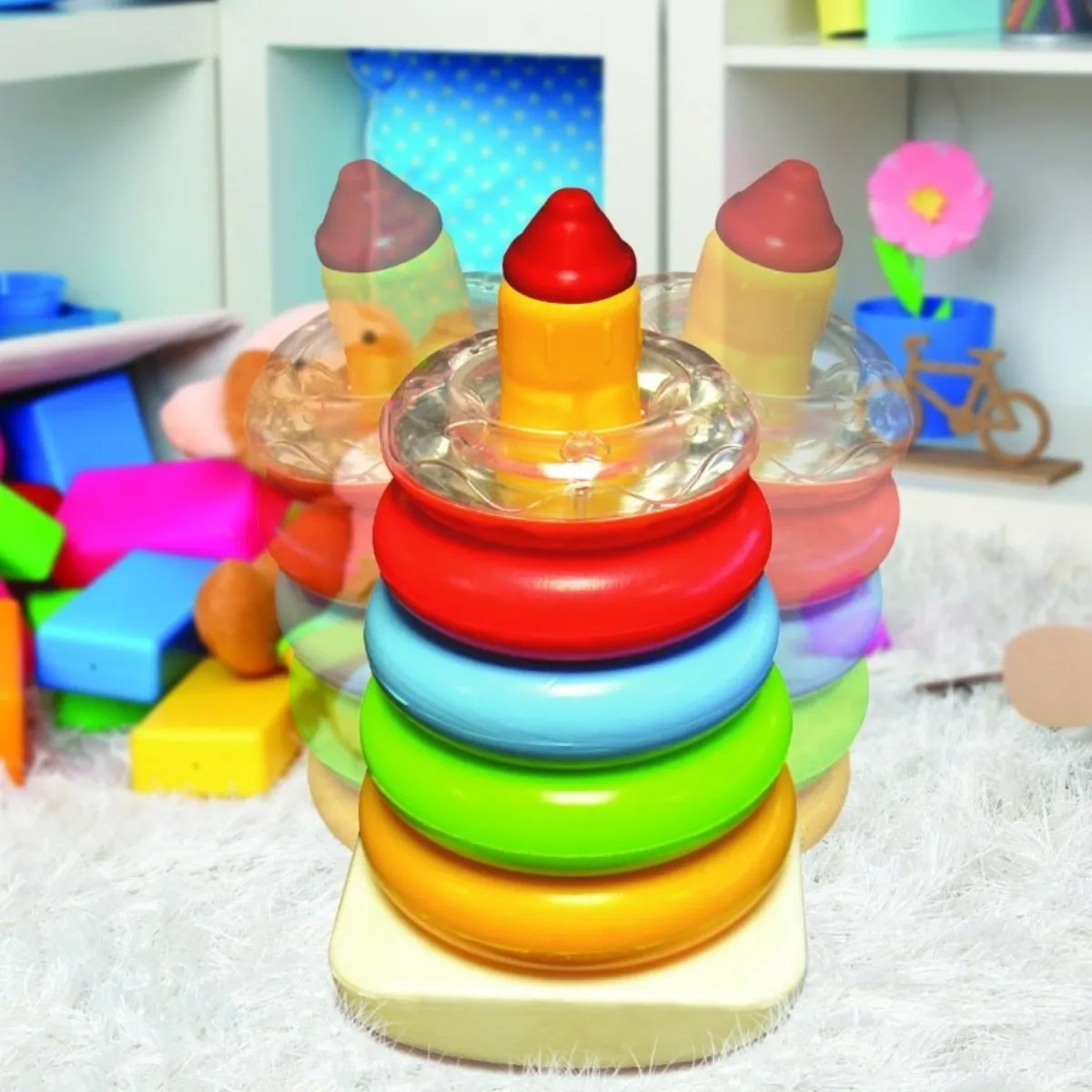 AFFENDS Baby Toys for Multi color 7 Rings Toddlers - Baby Toys for Multi  color 7 Rings Toddlers . shop for AFFENDS products in India. | Flipkart.com