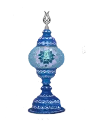 Show details for Blue mosaic table lamp Tarik