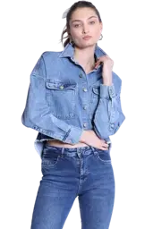 Show details for Blue jeans jacket for women Tarik