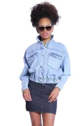 Show details for Blue jeans jacket for women Tarik