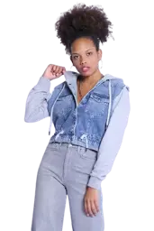 Show details for Blue jeans jacket for women Tarik