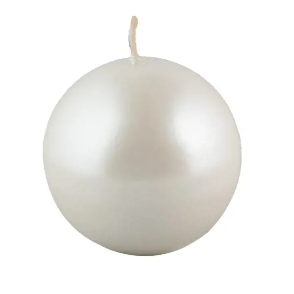 Picture of Ball Candle - Unscented -Metallic Pearl Color