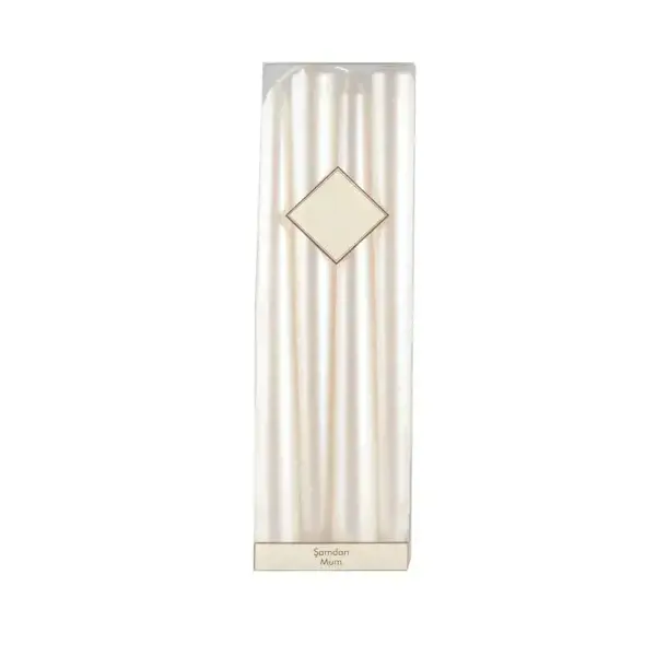 Picture of Candle stick Candle Odorless - Metallic Pearl Color