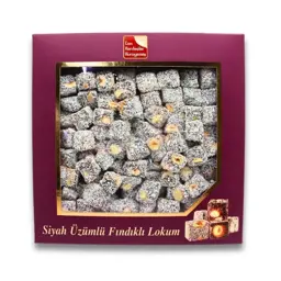 Show details for Delight with hazelnuts and black raisins 500 grams Tarik