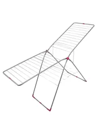 Show details for Flat clothes rack - gray and red Tarik