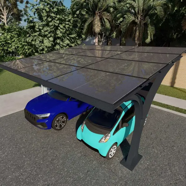 صورة 2 حزمة مواقف سيارات بالطاقة الشمسية 590 وات
